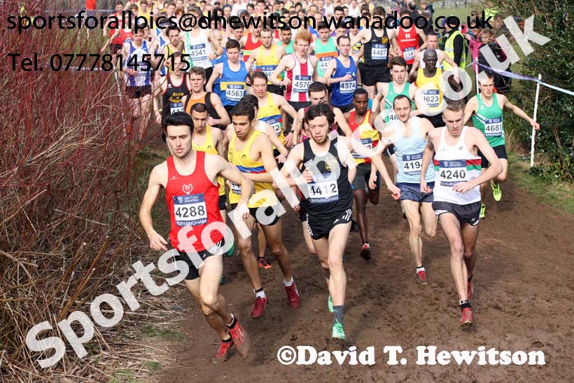 Senior mens 2016 Inter Counties Cross Country Champs. and Cross Challenge Final, Cofton Park, Birmingham. Photo: David T. Hewitson/Sports for All Pics